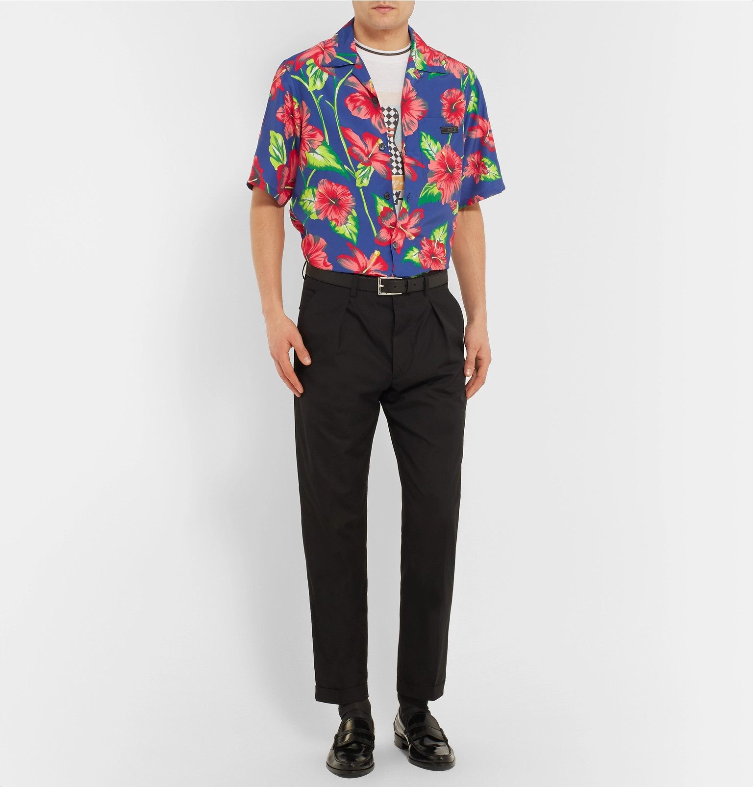 Prada mens collared shirt Outlet