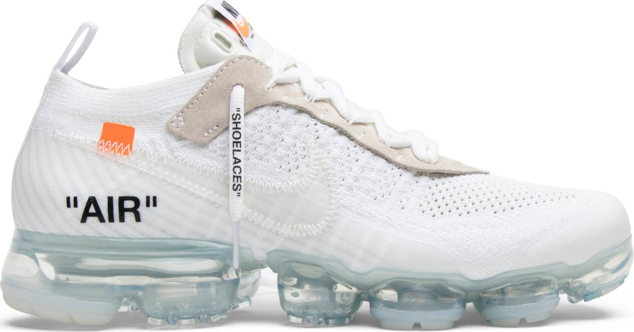 Shop the OFF-WHITE x Nike Air VaporMax 'Part 2' Sneakers / $530 USD