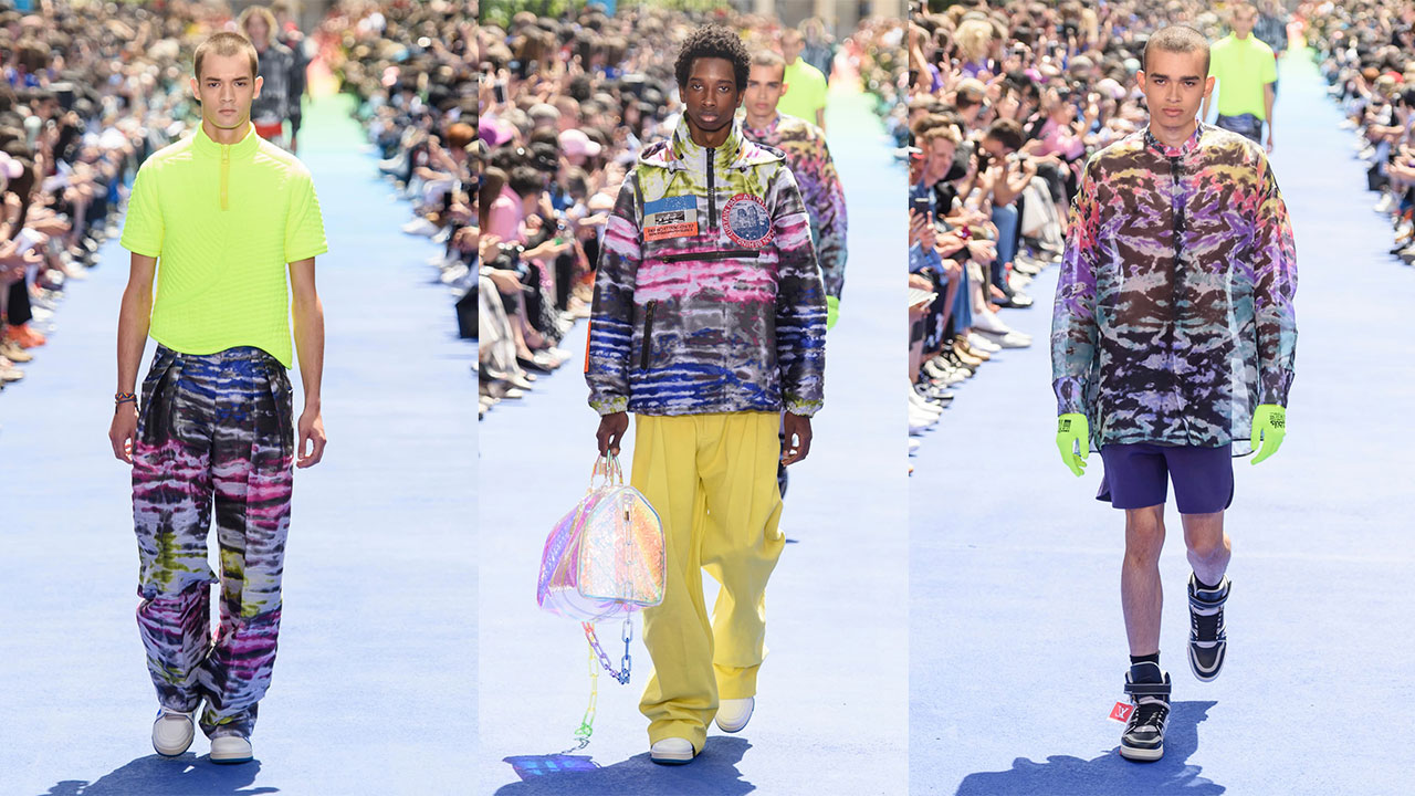 louis vuitton tie dye slides