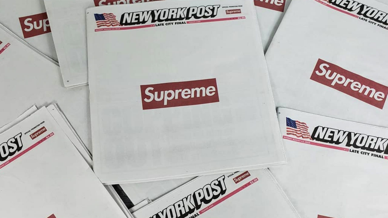 Supreme join the New York Post for the most genius collab yet ICON