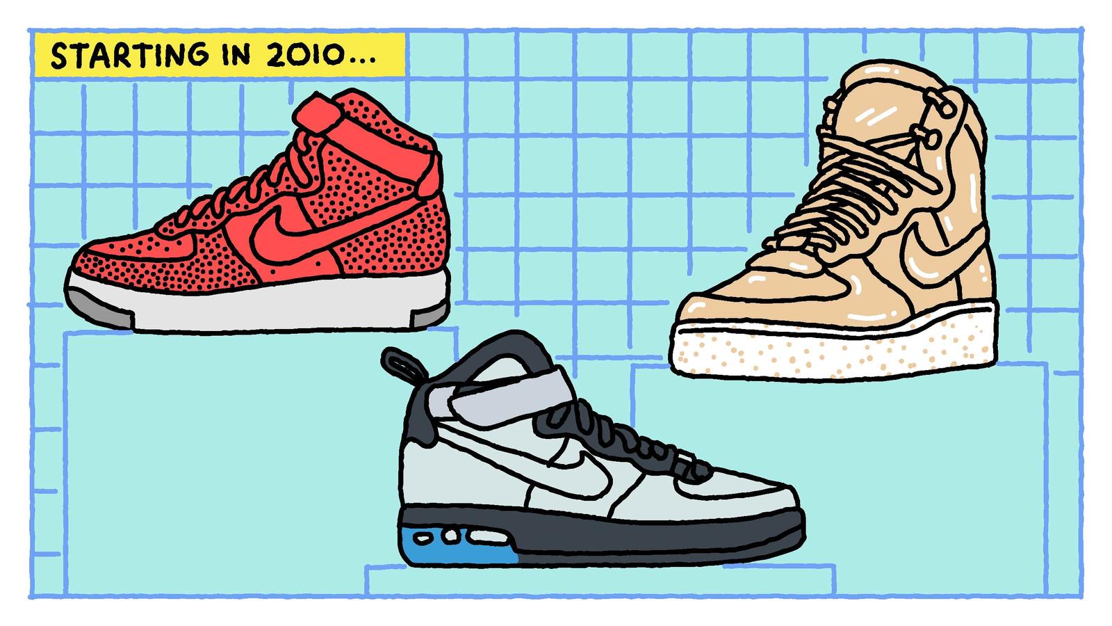 Nike presents the history of its Air Force 1 in a series of