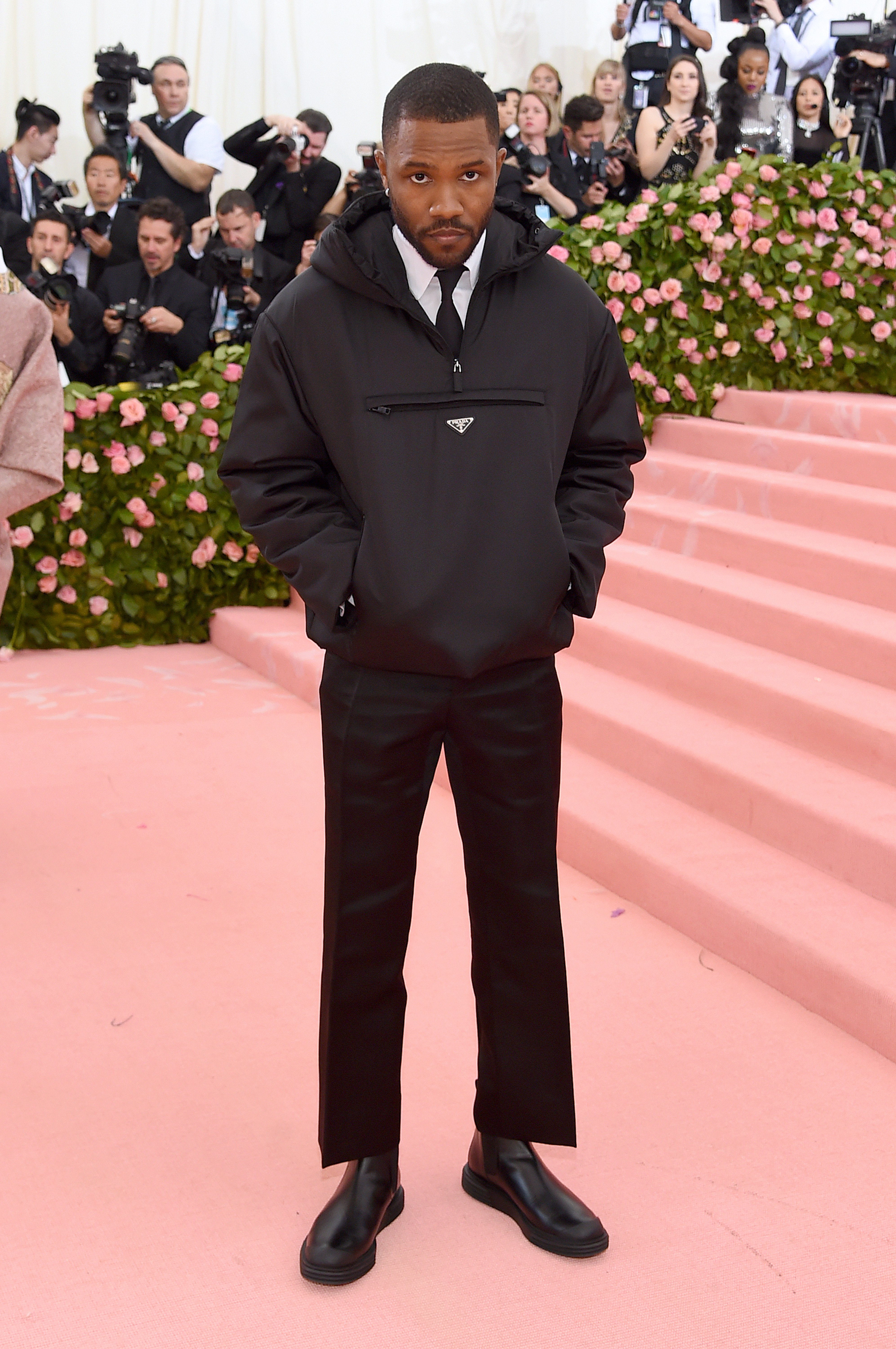 beside Want to Hate We may have cracked the code regarding Kanye West and Frank Ocean's 2019  Met Gala looks - ICON