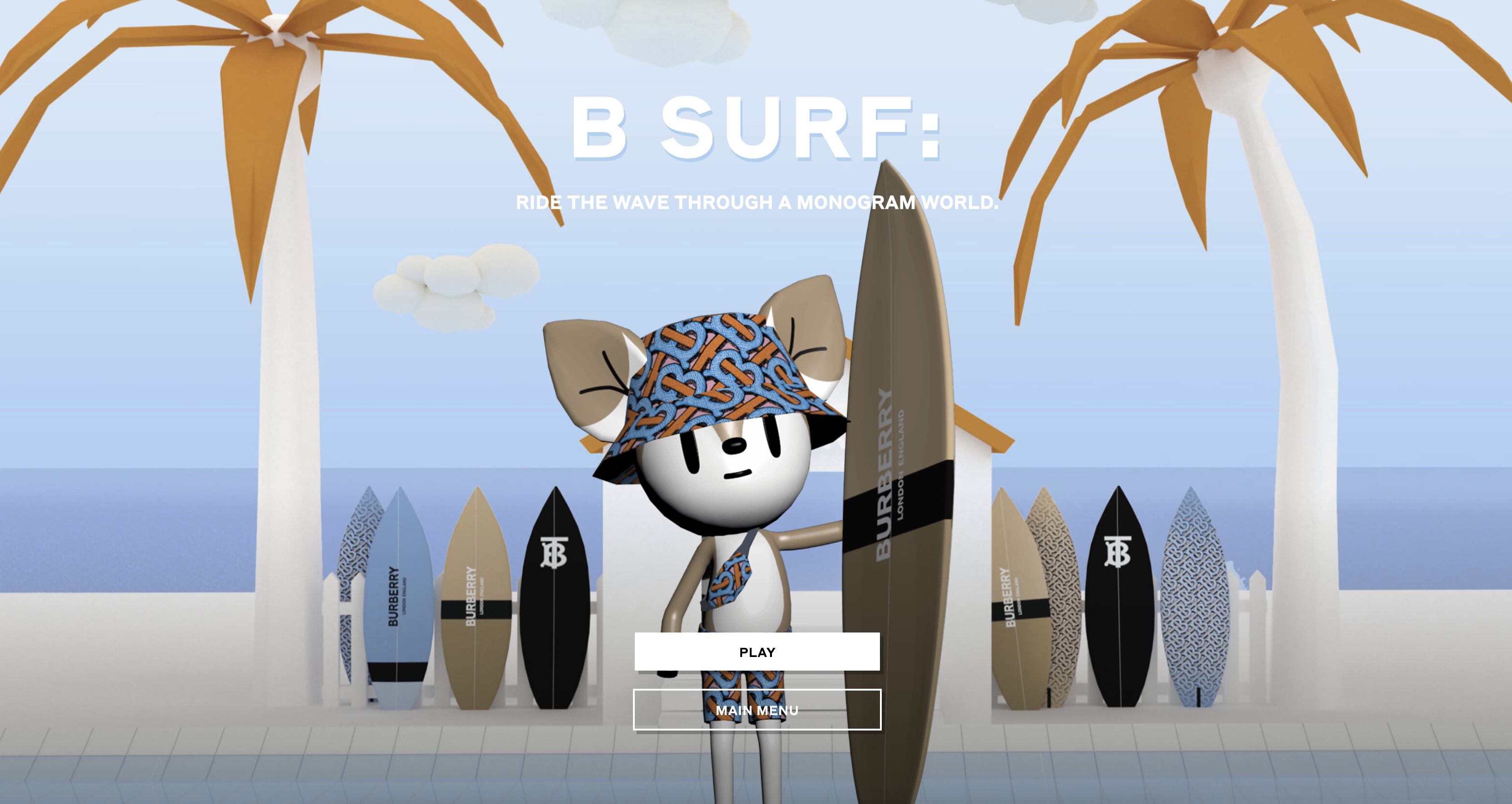 Burberry video game B Surf