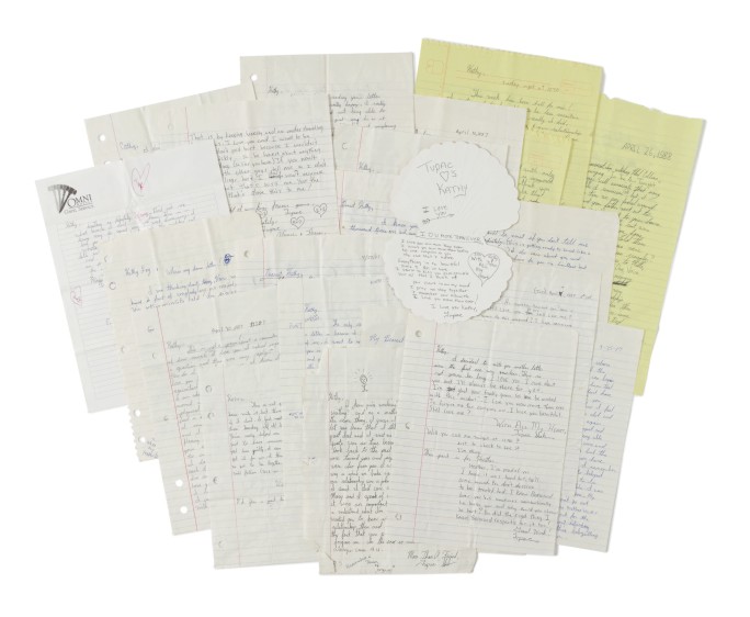 Tupac Shakur love letters auction