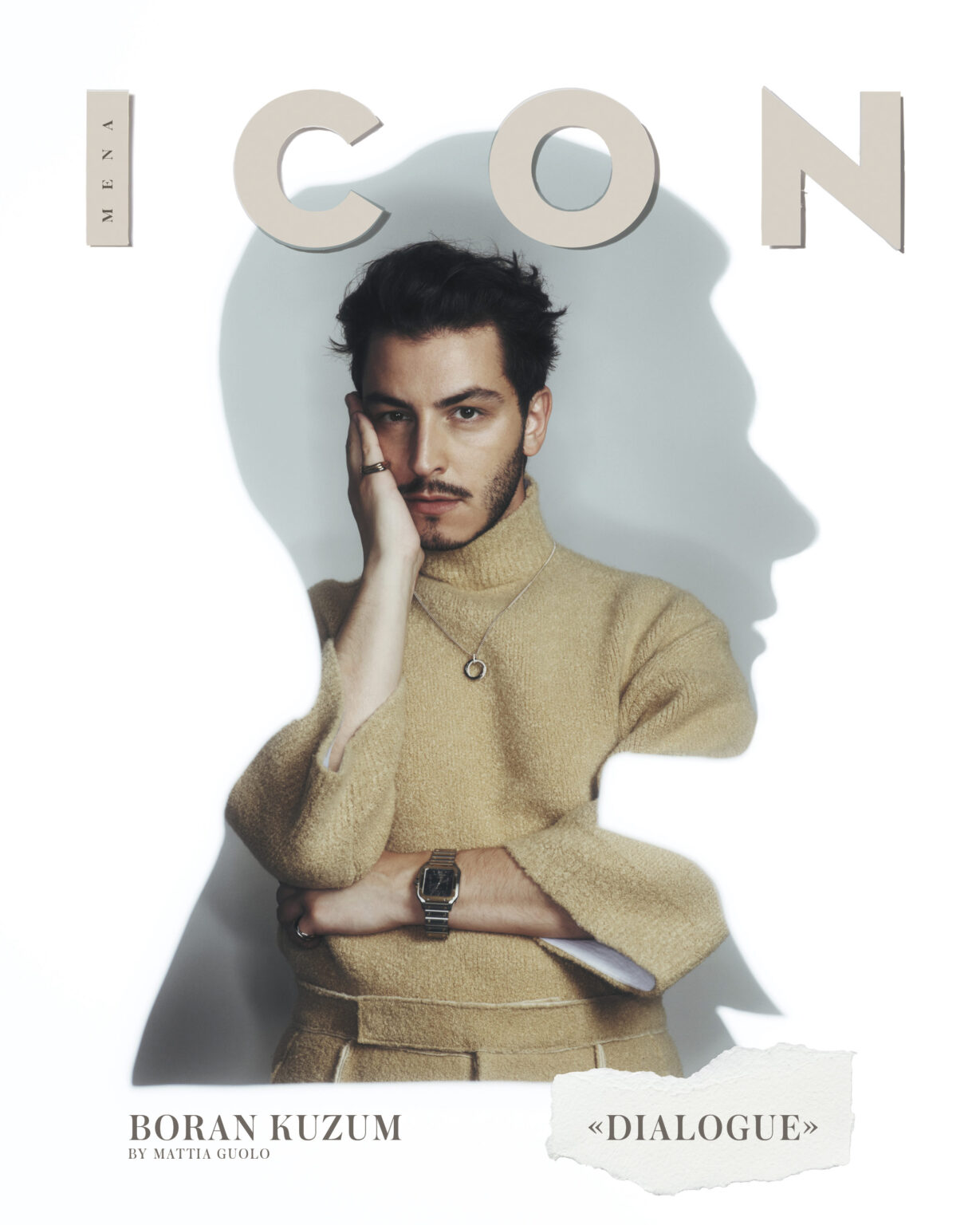 Boran Kuzum featured on the cover of ICON magazine