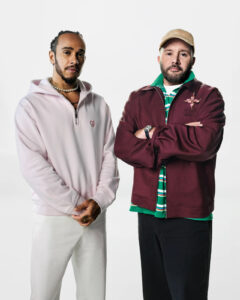 Lewis Hamilton & Kim Jones. Photography by Brett Lloyd