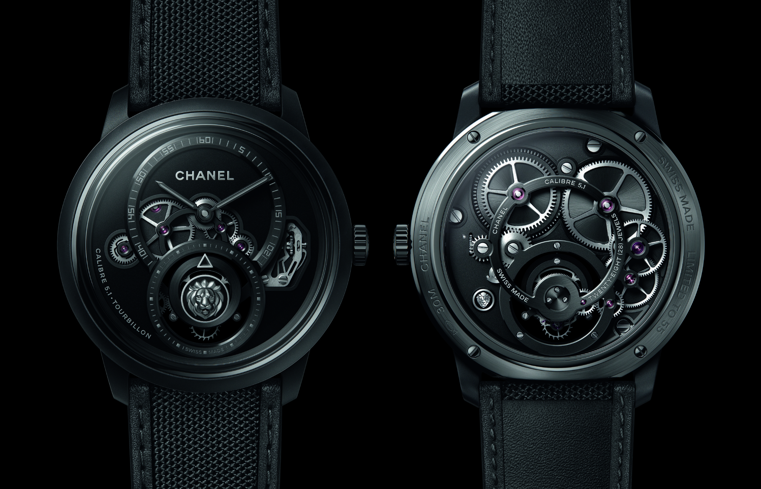 Monsieur Lion Tourbillon Black